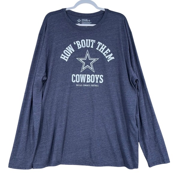 Dallas Cowboys Authentic NFL Football Graphic Long Sleeve T-Shirt 2XL - Picture 1 of 6